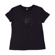 Ladies Polo Double Pony Embo Short Sleeve T-Shirt
