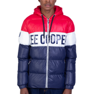 Lee Cooper  Red & White Men's Locke Puffer Jacket